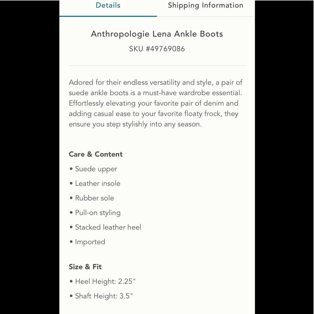 NWT Anthropologie Lena ankle boots - Picture 3 of 5